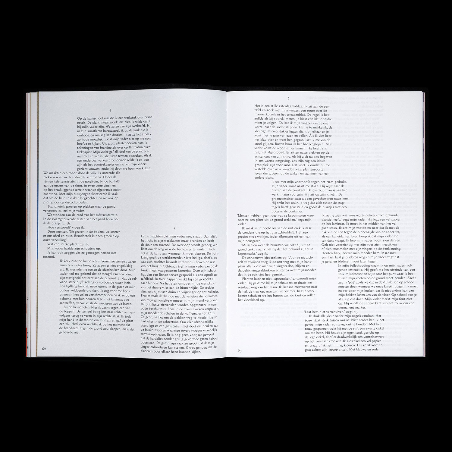 spread with text