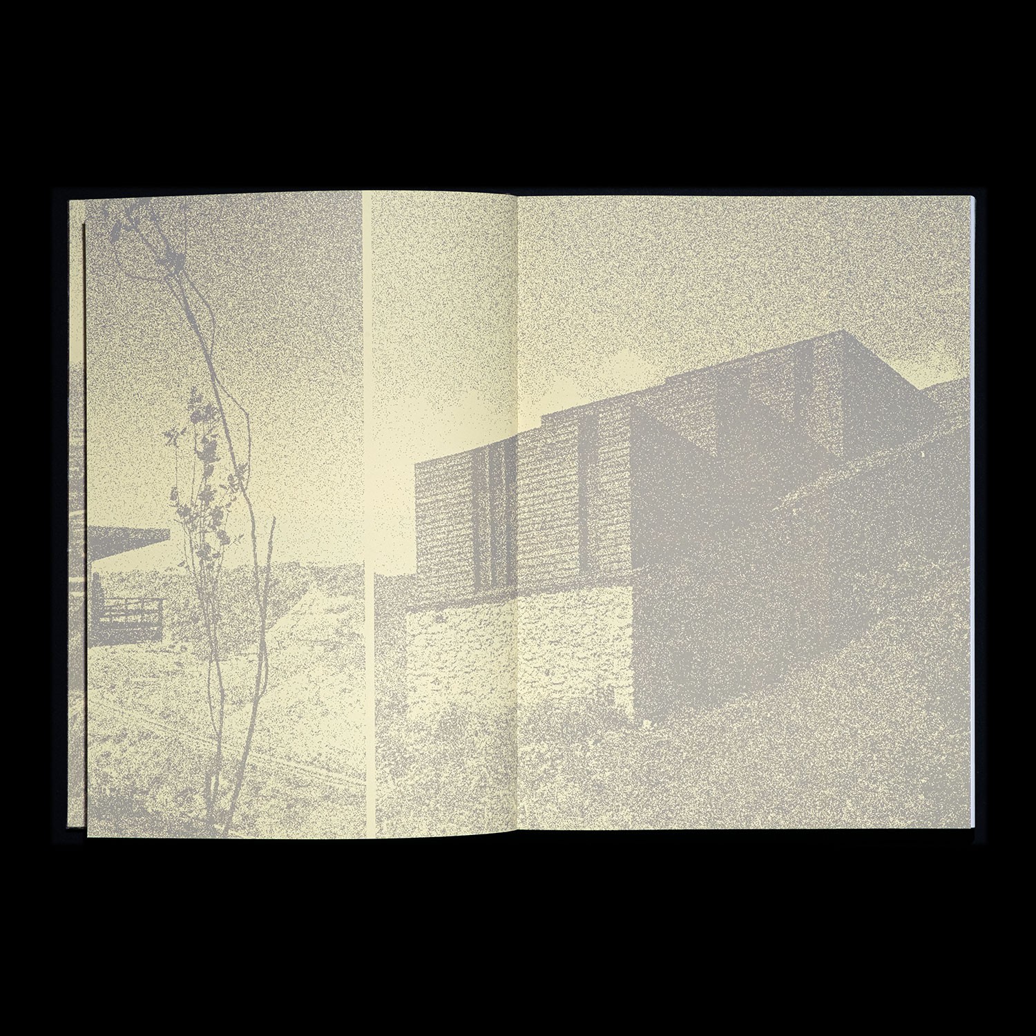 spread with bitmapped, atmospharic images