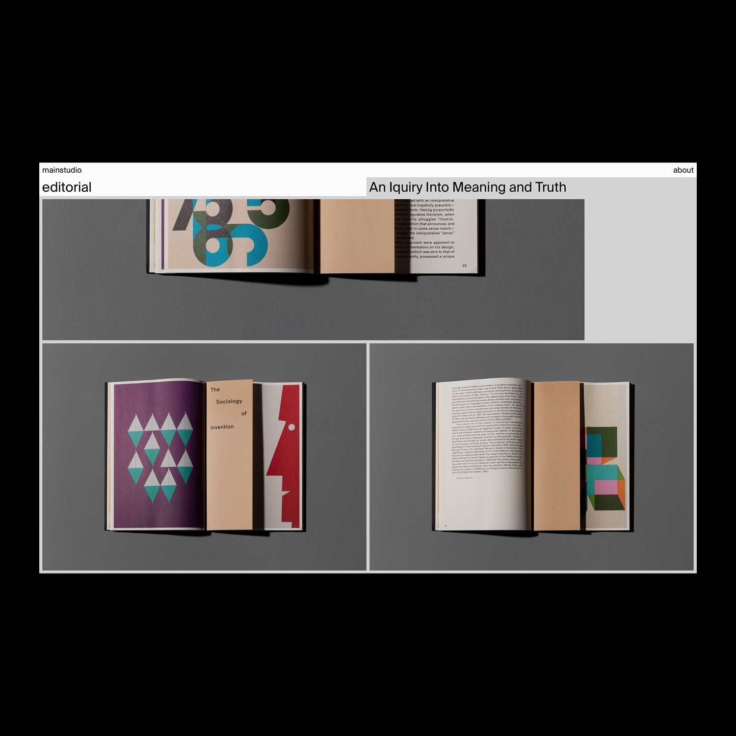 project images in a two column layout