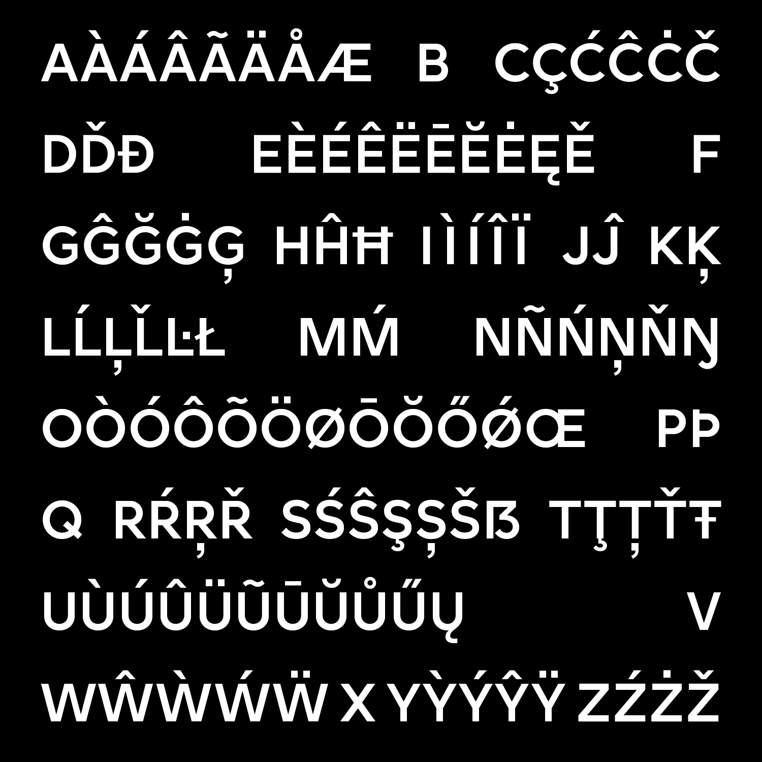 overview of uppercase letters