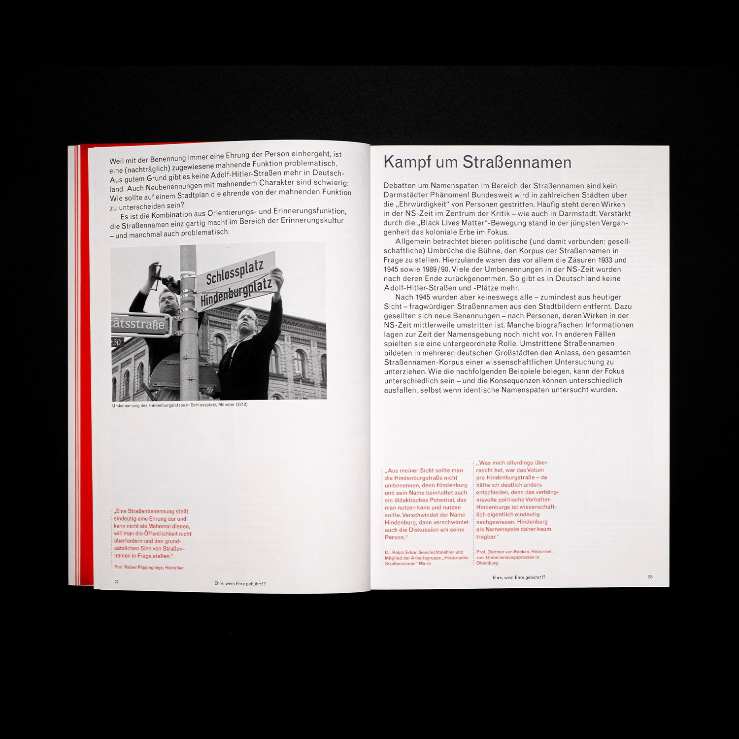 spread with image, text and quotes