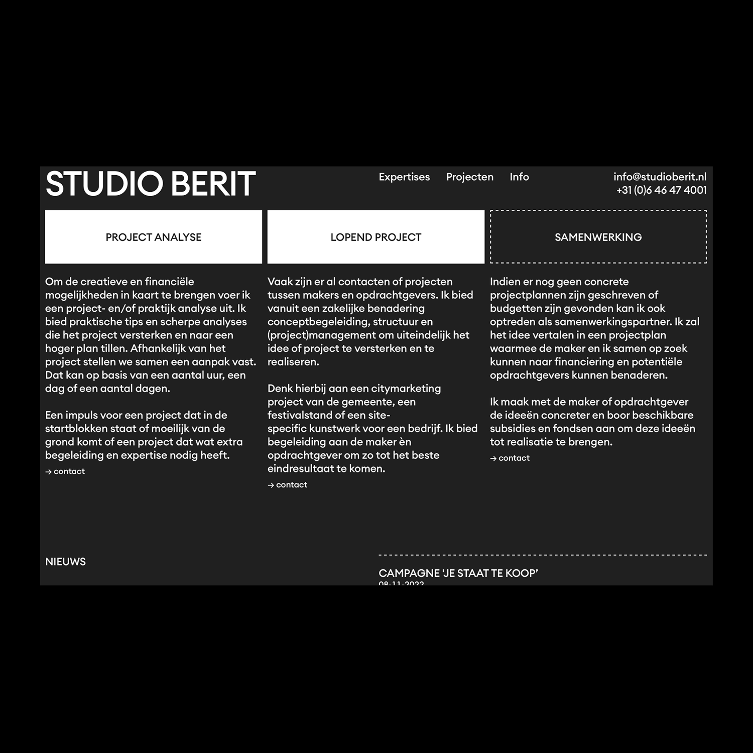 services in dark mode