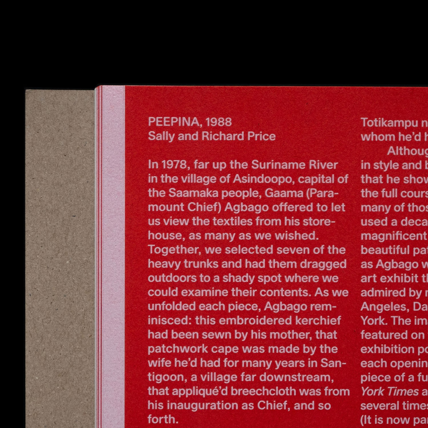 detail of the paper and text