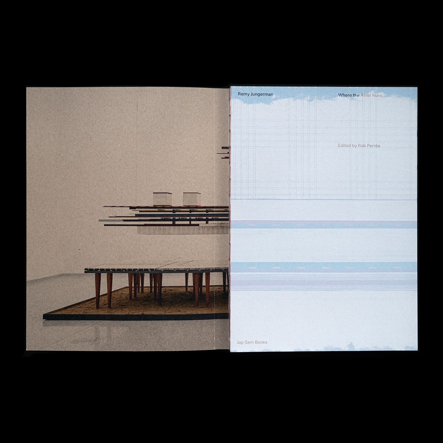 first spread of the book 'Where the River Runs' by Remy Junerman